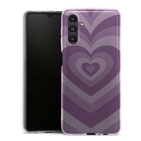 Coque Samsung Galaxy A13 5G Coeur Violet - MaCoquePerso - Collection Aesthetic violet