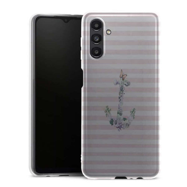 Coque Samsung Galaxy A13 5G Floral Anchor in Pink - MaCoquePerso