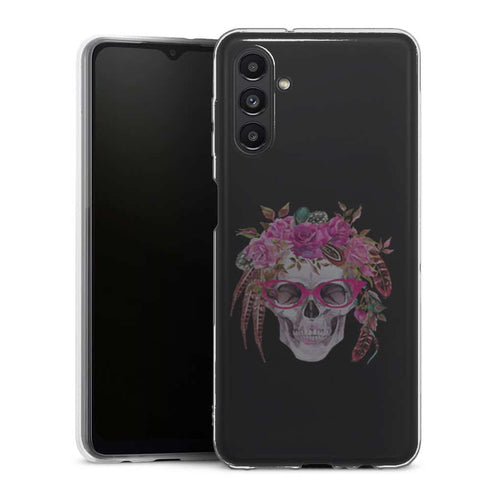 Coque Samsung A13 5G Watercolor Human Skull - MaCoquePerso - Motif Aesthetic coloré pour Homme