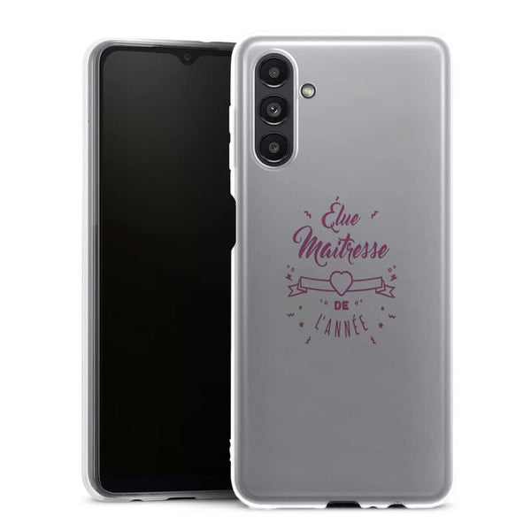 Coque Samsung Galaxy A13 5G Elue maitresse de l'annee cadeau professeur - MaCoquePerso