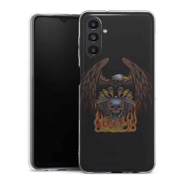 Coque Samsung Galaxy A13 5G Harley Davidson Skull engine - MaCoquePerso