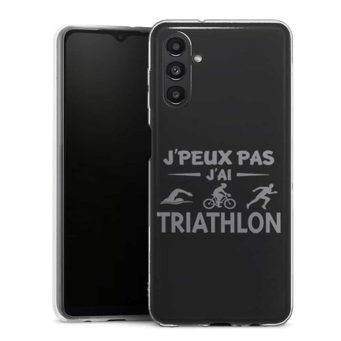 Coque Samsung Galaxy A13 5G Je peux pas j'ai Triathlon - MaCoquePerso