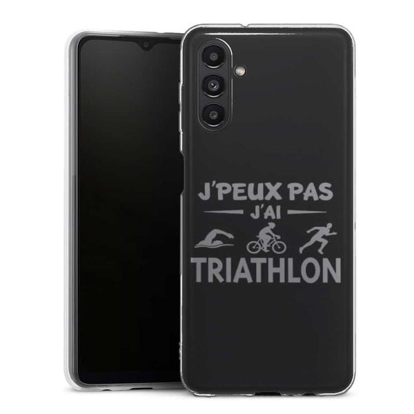 Coque Samsung Galaxy A13 5G Je peux pas j'ai Triathlon - MaCoquePerso