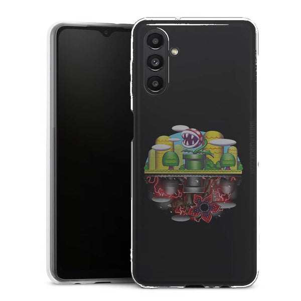 Coque Samsung Galaxy A13 5G plants mario x upside down stranger things - MaCoquePerso