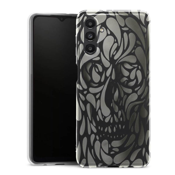 Coque A13 5G Skull White Black - MaCoquePerso