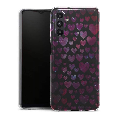Coque Samsung Galaxy A13 5G Space Hearts - MaCoquePerso