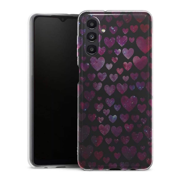 Coque Samsung Galaxy A13 5G Space Hearts - MaCoquePerso