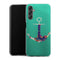 Coque Samsung Galaxy A14 5G ancre florale turquoise