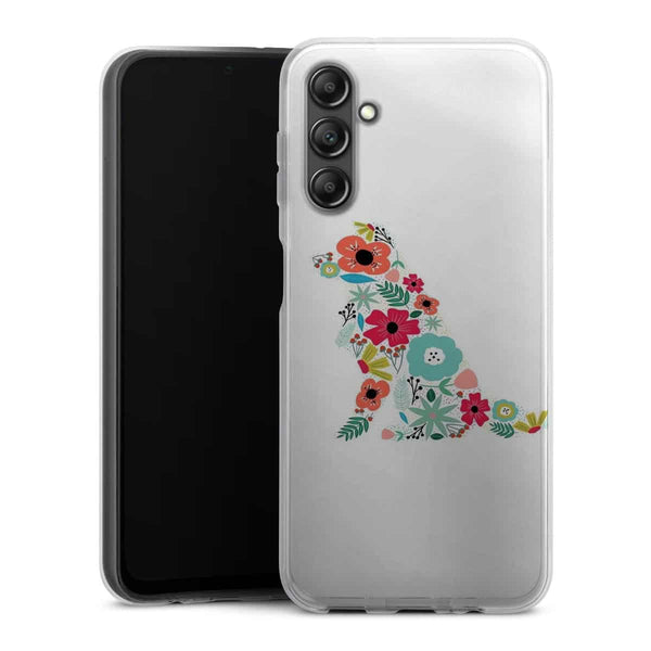 Coque Samsung Galaxy A14 5G Border Collie floral