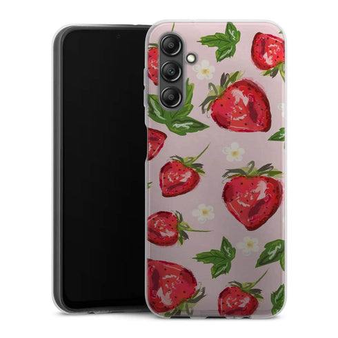 Coque Samsung Galaxy A14 5G Botanique aux fraises