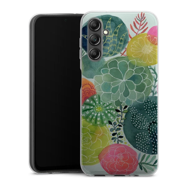 Coque Samsung Galaxy A14 5G Cercles Succulents