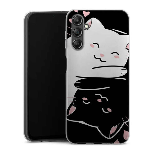 Coque Samsung Galaxy A14 5G Chats Kawaii Yin et Yang