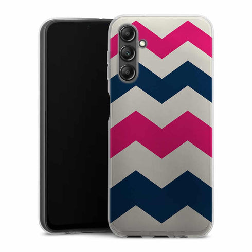 Coque pour Samsung A14 5G Zig Zag Rose