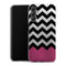 Coque pour Samsung A14 5G Chevrons Colorés Rose et Noir