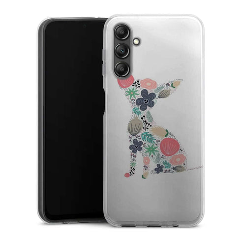 Coque Samsung Galaxy A14 5G Chihuahua floral