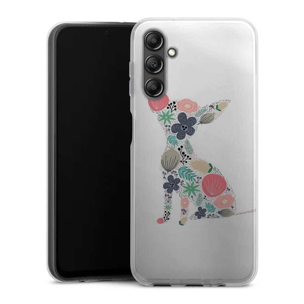 Coque Samsung Galaxy A14 5G Chihuahua floral
