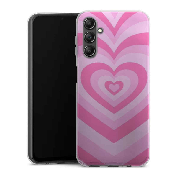 Coque Samsung Galaxy A14 5G Coeur Rose