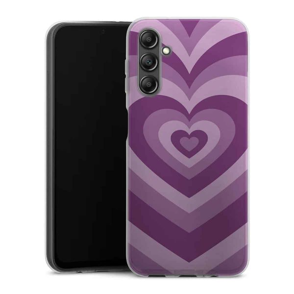 Coque Samsung Galaxy A14 5G Coeur Violet