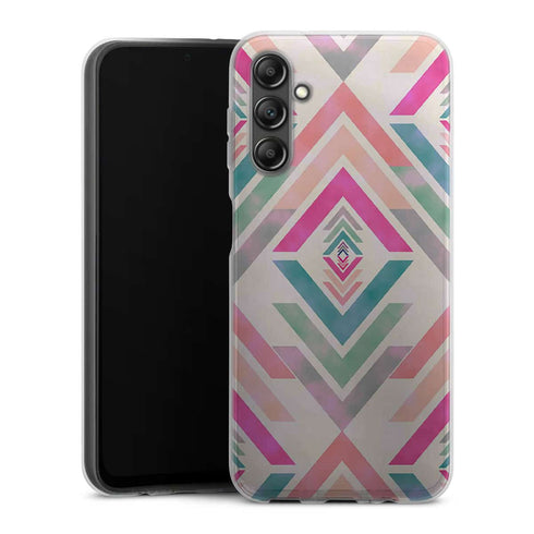 Coque pour Samsung A14 5G Fancy Diams azteque Rose