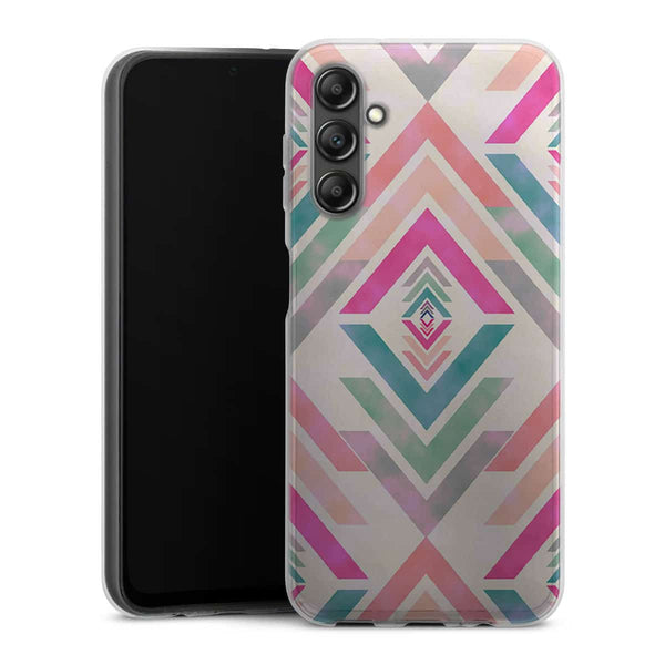 Coque pour Samsung A14 5G Fancy Diams azteque Rose