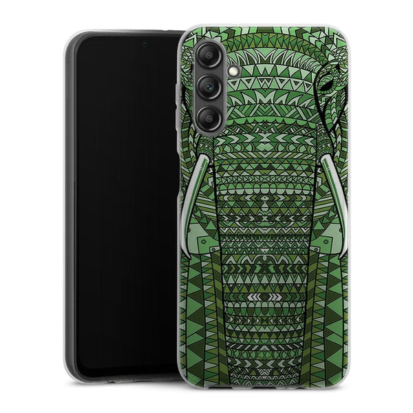 Coque Samsung Galaxy A14 5G Elephant Vert Azteque