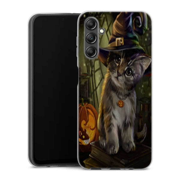 Coque Samsung Galaxy A14 5G Halloween Cat