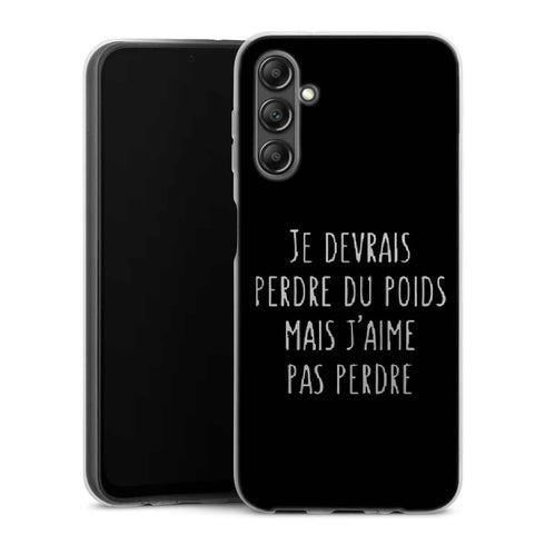 Coque Samsung A14 5G Je devrai perdre du poids mais je n'aime pas perdre