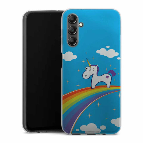 Coque pour Samsung Galaxy A14 5G Licorne Rainbow