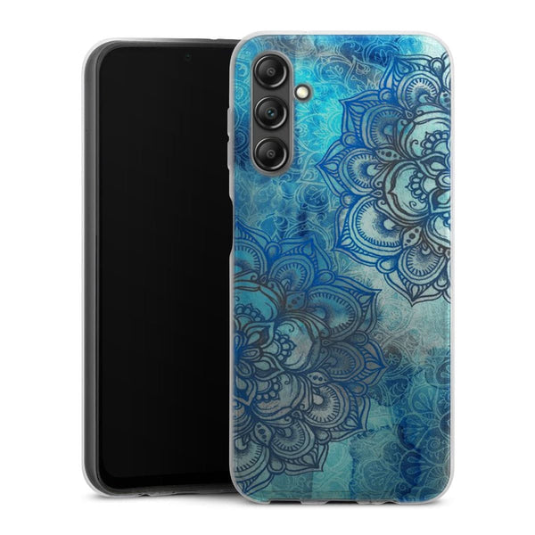 Coque pour Samsung A14 5G Blue Lost Mandala