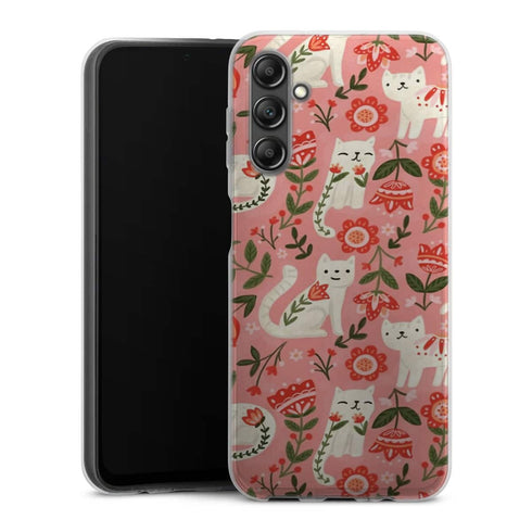 Coque Samsung Galaxy A14 5G Motif de chat folklorique