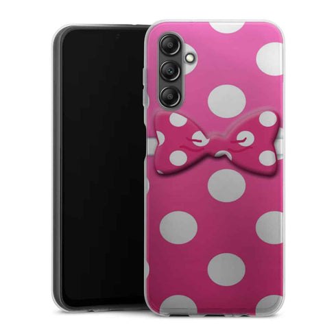 Coque pour Samsung A14 5G Minnie Noeud Rose
