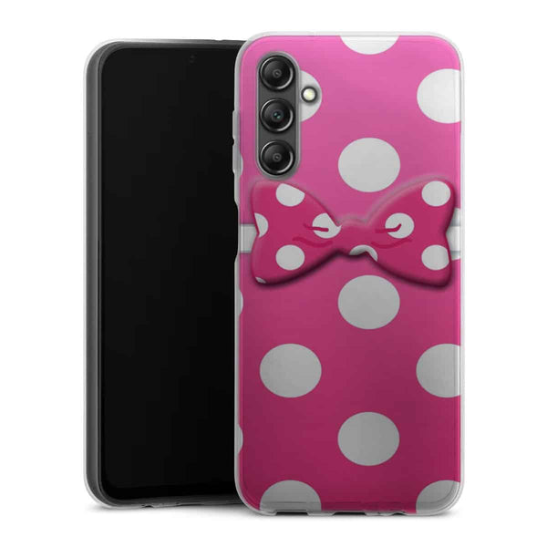 Coque pour Samsung A14 5G Minnie Noeud Rose