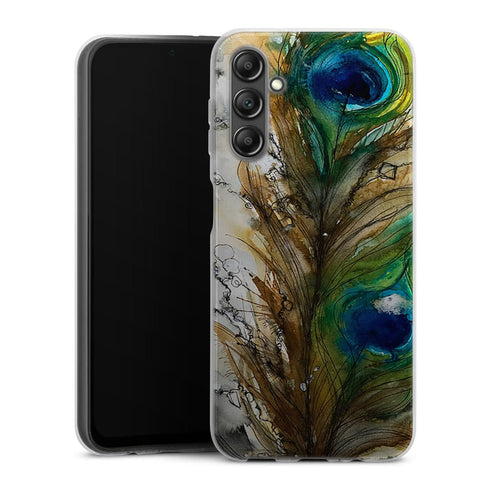 Coque Samsung Galaxy A14 5G Plume de Paon