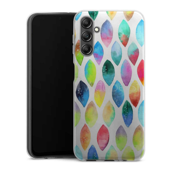 Coque A14 5G Plumes Watercolors pour Samsung galaxy