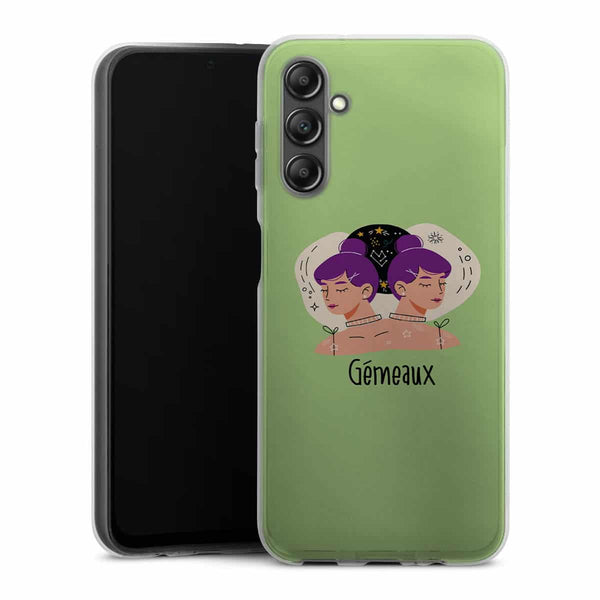Coque souple Samsung A14 5G Zodiac Gemeaux