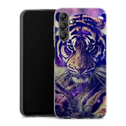 Coque Samsung Galaxy A14 5G Tigre Bleu de Russie