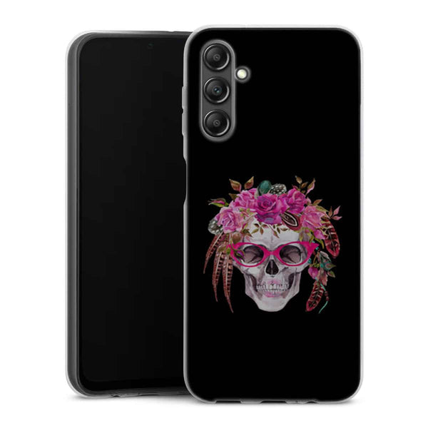 Coque Samsung A14 5G Watercolor Human Skull