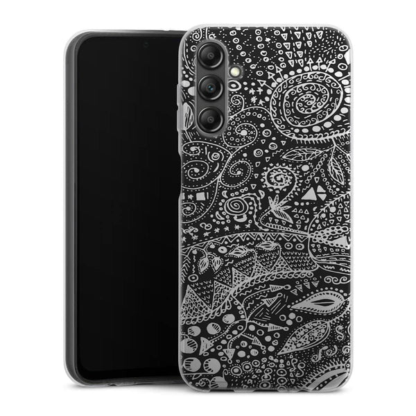 Coque pour Samsung A14 5G Aztec bw handmade
