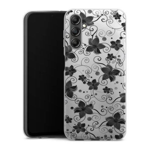 Coque Samsung Galaxy A14 5G Black Flower