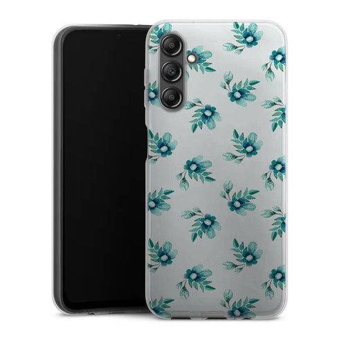 Coque Samsung Galaxy A14 5G Blue Flowers