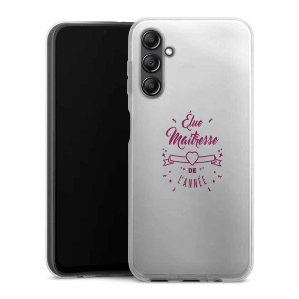 Coque Samsung Galaxy A14 5G Elue maitresse de l'annee cadeau professeur