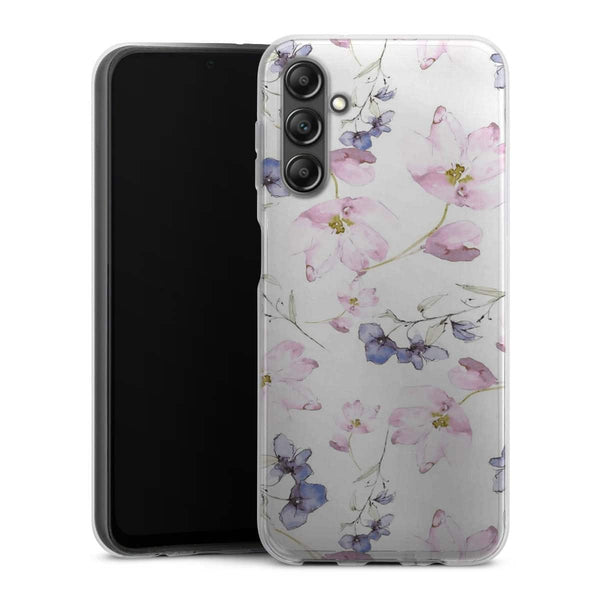 Coque Samsung Galaxy A14 5G fleurs aquarelles