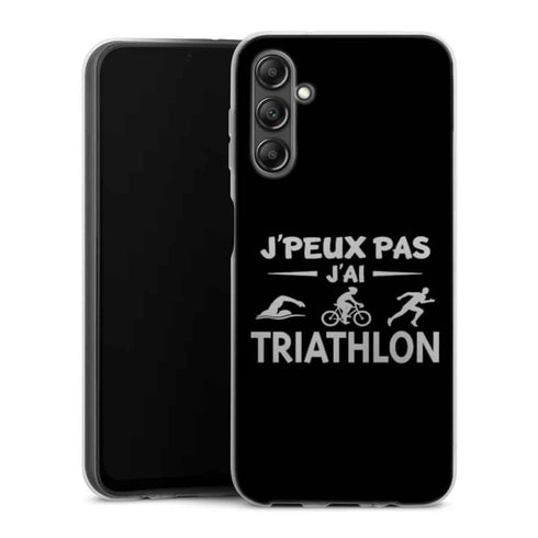 Coque Samsung Galaxy A14 5G Je peux pas j'ai Triathlon