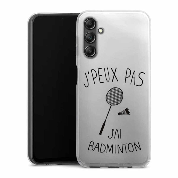 Coque Samsung Galaxy A14 5G Je peux pas j'ai Badminton