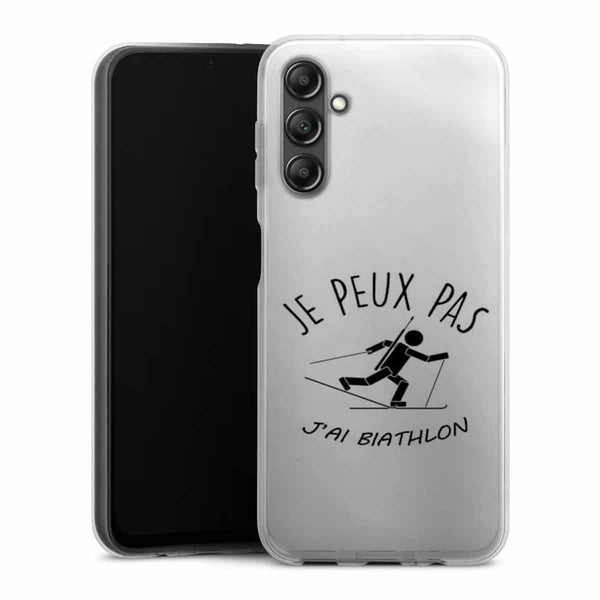 Coque Samsung Galaxy A14 5G Je peux pas j'ai Biathlon