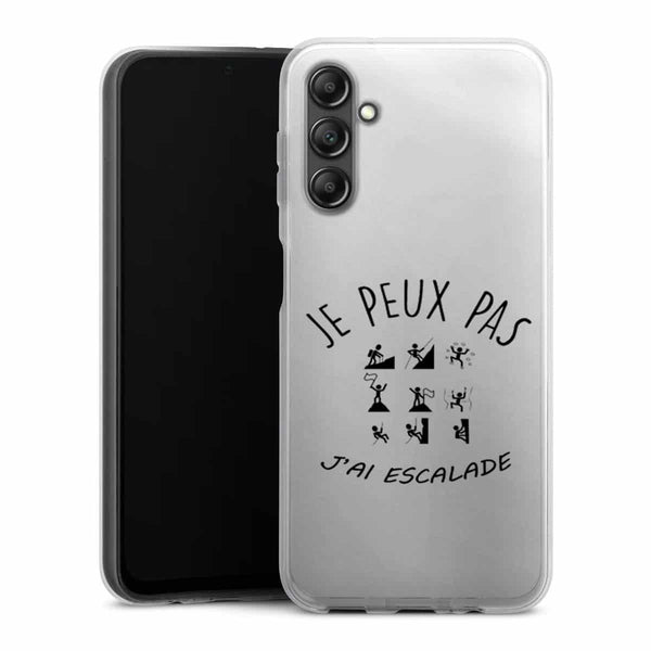 Coque Samsung Galaxy A14 5G Je peux pas j'ai Escalade