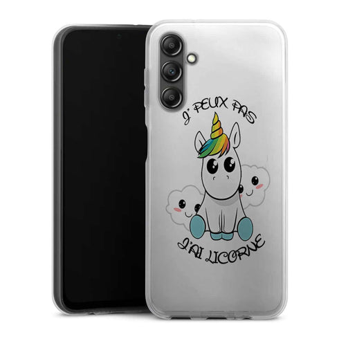 Coque Samsung A14 5G Je Peux pas j'ai Licorne