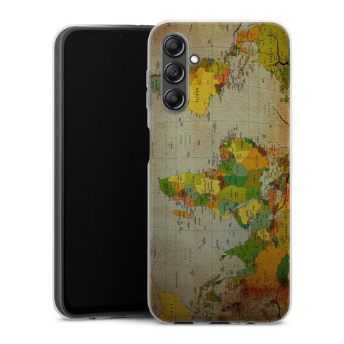 Coque Samsung Galaxy A14 5G Mappemonde