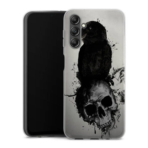 Coque Samsung Galaxy A14 5G Raven and Skull