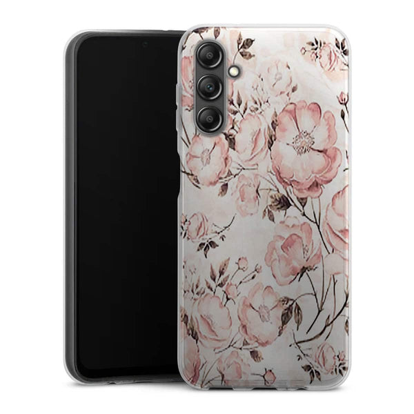 Coque Samsung Galaxy A14 5G Roses et pivoines victoriennes